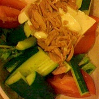 豆腐水菜サラダ